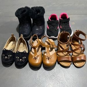 Lot of 5 toddler girls shoes size 8